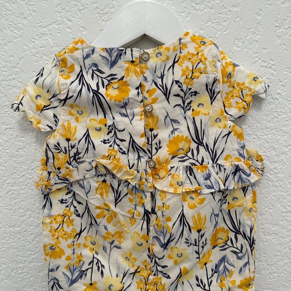 Rachel Zoe Yellow Floral Baby Jumpsuit 18M - Picture 10 of 10